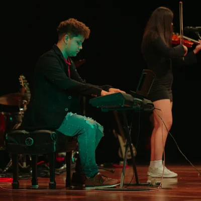 piano y violín en un recital