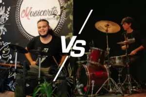 batería acústica vs batería eléctrica