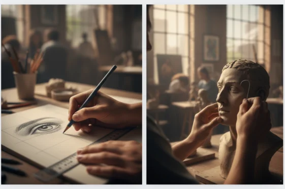 técnicas de artes visuales del curso preuniversitario en cali